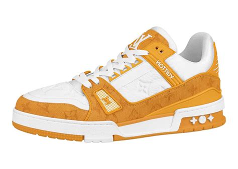 Louis Vuitton yellow trainers